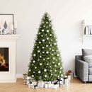 vidaXL 111 részes ezüst polisztirol karácsonyi gömb szett