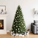 vidaXL 111 részes fehér és szürke polisztirol karácsonyi gömb szett