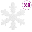 vidaXL 111 részes fehér polisztirol karácsonyi gömb szett
