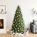 vidaXL 111 részes fehér polisztirol karácsonyi gömb szett