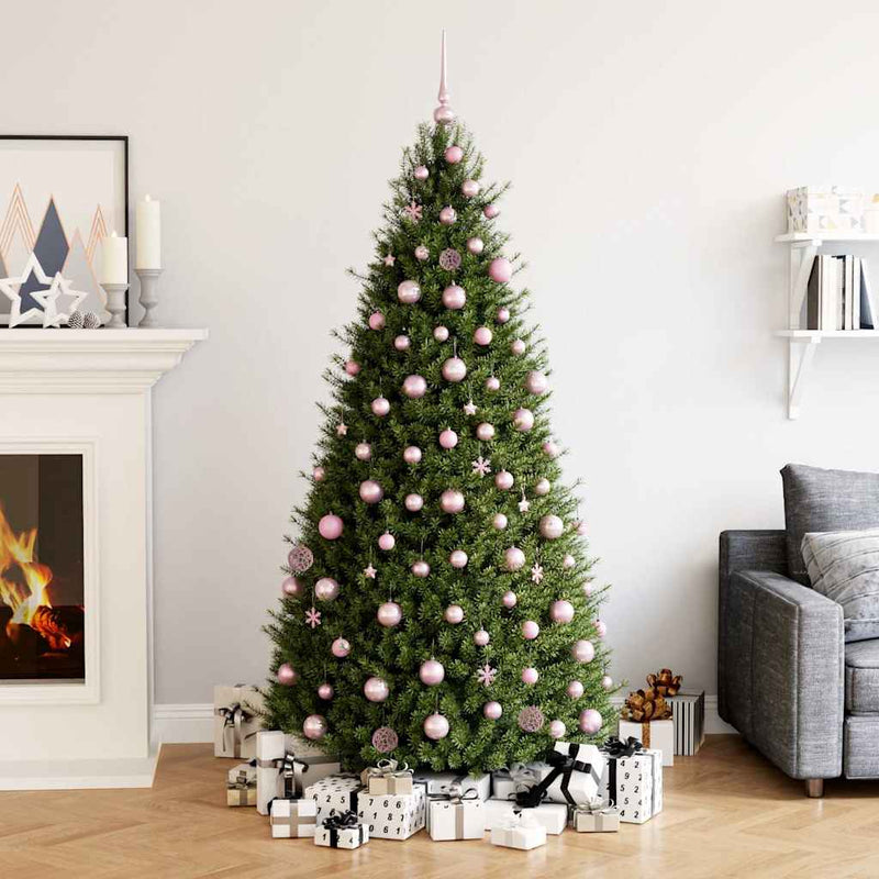 vidaXL 111 részes rózsaszín polisztirol karácsonyi gömb szett