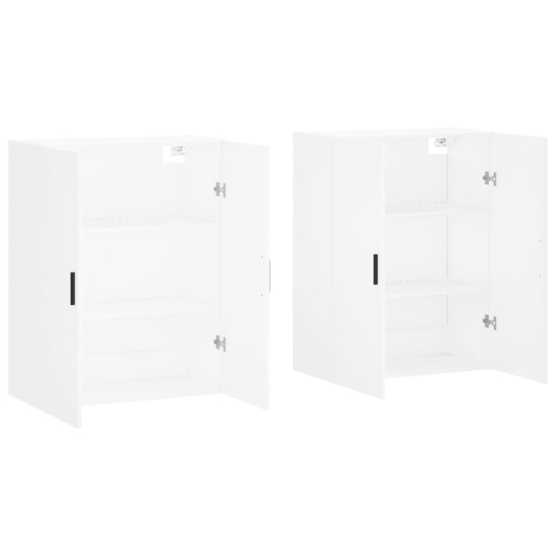 vidaXL 2 db fehér fali szekrény 69,5 x 34 x 90 cm