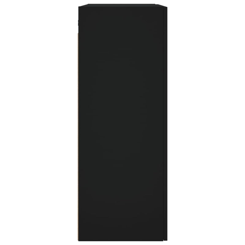 vidaXL 2 db fekete fali szekrény 69,5 x 34 x 90 cm
