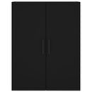 vidaXL 2 db fekete fali szekrény 69,5 x 34 x 90 cm