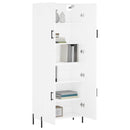 vidaXL fehér szerelt fa magasszekrény 69,5 x 34 x 180 cm