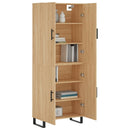 vidaXL sonoma tölgy szerelt fa magasszekrény 69,5 x 34 x 180 cm