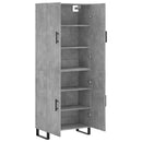 vidaXL betonszürke szerelt fa magasszekrény 69,5 x 34 x 180 cm