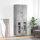 vidaXL betonszürke szerelt fa magasszekrény 69,5 x 34 x 180 cm