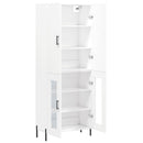 vidaXL fehér szerelt fa magasszekrény 69,5 x 34 x 180 cm