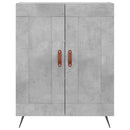 vidaXL betonszürke szerelt fa magasszekrény 69,5 x 34 x 180 cm