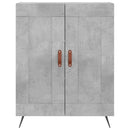 vidaXL betonszürke szerelt fa magasszekrény 69,5 x 34 x 180 cm