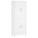 vidaXL fehér szerelt fa magasszekrény 69,5 x 34 x 180 cm