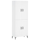 vidaXL fehér szerelt fa magasszekrény 69,5 x 34 x 180 cm