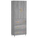 vidaXL szürke sonoma szerelt fa magasszekrény 69,5 x 34 x 180 cm