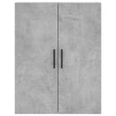 vidaXL betonszürke szerelt fa magasszekrény 69,5 x 34 x 180 cm