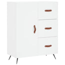 vidaXL fehér szerelt fa magasszekrény 69,5 x 34 x 180 cm