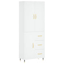 vidaXL fehér szerelt fa magasszekrény 69,5 x 34 x 180 cm