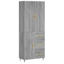 vidaXL szürke sonoma szerelt fa magasszekrény 69,5 x 34 x 180 cm
