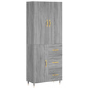 vidaXL szürke sonoma szerelt fa magasszekrény 69,5 x 34 x 180 cm