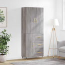 vidaXL szürke sonoma szerelt fa magasszekrény 69,5 x 34 x 180 cm