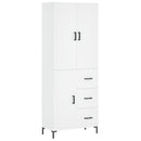 vidaXL fehér szerelt fa magasszekrény 69,5 x 34 x 180 cm