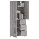 vidaXL szürke sonoma szerelt fa magasszekrény 69,5 x 34 x 180 cm