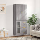 vidaXL szürke sonoma szerelt fa magasszekrény 69,5 x 34 x 180 cm