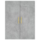 vidaXL betonszürke szerelt fa magasszekrény 69,5 x 34 x 180 cm