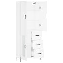 vidaXL fehér szerelt fa magasszekrény 69,5 x 34 x 180 cm