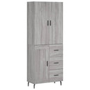vidaXL szürke sonoma szerelt fa magasszekrény 69,5 x 34 x 180 cm