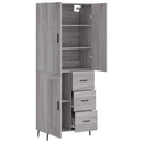 vidaXL szürke sonoma szerelt fa magasszekrény 69,5 x 34 x 180 cm