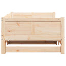 vidaXL Kihúzható nappali ágy Barna 203,5 x 184 x 56,5 cm Tömör fenyőfa