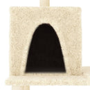 vidaXL krémszínű macskabútor szizál kaparófákkal 167 cm