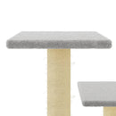 vidaXL világosszürke macskabútor szizál kaparófákkal 61 cm