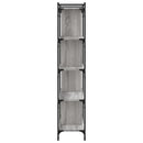 vidaXL 5 szintes szürke sonoma színű fa könyvespolc 76 x 32 x 158 cm