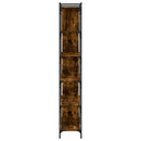 vidaXL 6 szintes füstös tölgy színű fa könyvespolc 76 x 32 x 192 cm