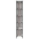 vidaXL 6 szintes szürke sonoma színű fa könyvespolc 76 x 32 x 192 cm
