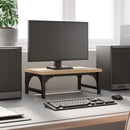 vidaXL sonoma-tölgyszínű szerelt fa monitorállvány 37 x 23 x 14 cm