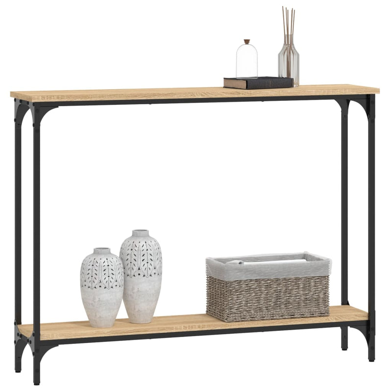 vidaXL sonoma tölgy színű szerelt fa dohányzóasztal 100 x 22,5 x 75 cm