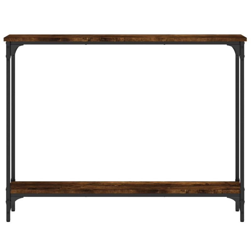 vidaXL füstös tölgy színű szerelt fa tálalóasztal 100x22,5x75 cm