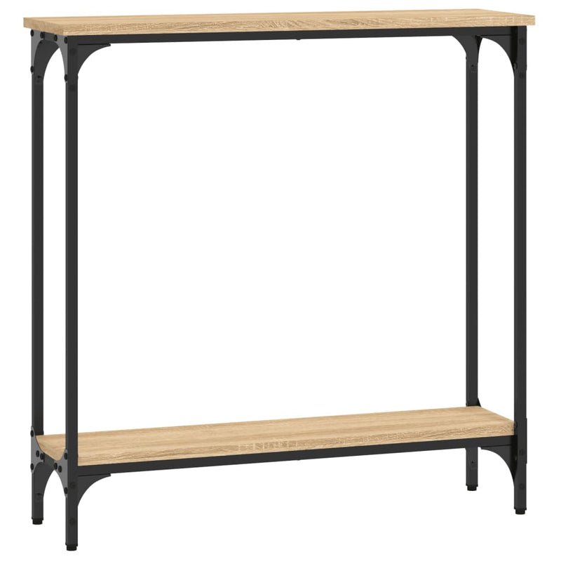 vidaXL sonoma tölgy színű szerelt fa dohányzóasztal 75x22,5x75 cm