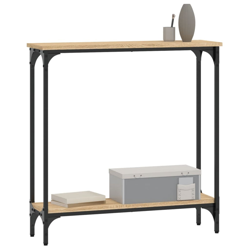 vidaXL sonoma tölgy színű szerelt fa dohányzóasztal 75x22,5x75 cm