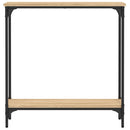 vidaXL sonoma tölgyfa konzolasztal 75 x 22,5 x 75 cm rétegelt fából