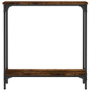 vidaXL füstös tölgy színű szerelt fa tálalóasztal 75x22,5x75 cm