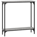 vidaXL szürke sonoma színű szerelt fa konzolasztal 75x22,5x75 cm