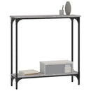 vidaXL szürke sonoma színű szerelt fa konzolasztal 75x22,5x75 cm