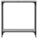 vidaXL szürke sonoma színű szerelt fa konzolasztal 75x22,5x75 cm