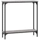 vidaXL szürke sonoma színű szerelt fa konzolasztal 75x22,5x75 cm