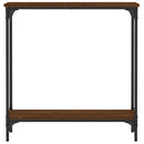 vidaXL barna tölgyszínű szerelt fa tálalóasztal 75x22,5x75 cm