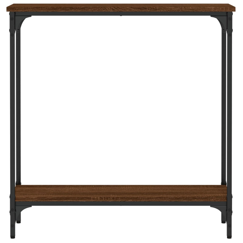 vidaXL barna tölgyszínű szerelt fa tálalóasztal 75x22,5x75 cm